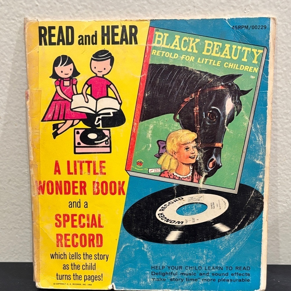 Black Beauty Little Wonder Book with Record